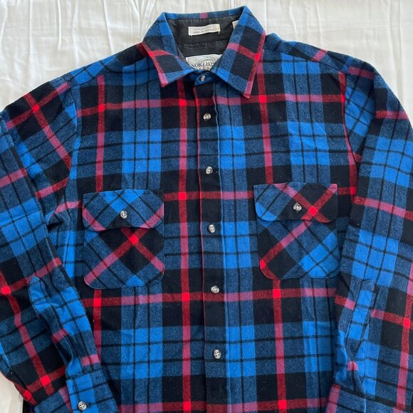 Northwest Territory Vintage 90's Plaid Flannel Medium Made In Korea - Picture 1 of 9
